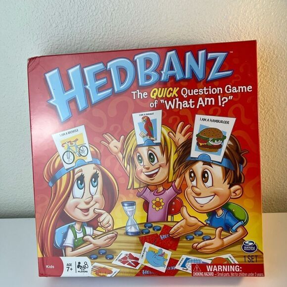 Hedbanz Spin Master Hedbanz What Am I? Board Game - Picture 2 of 4